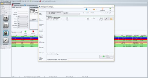 Faktura Software Landwirtschaft Positionen